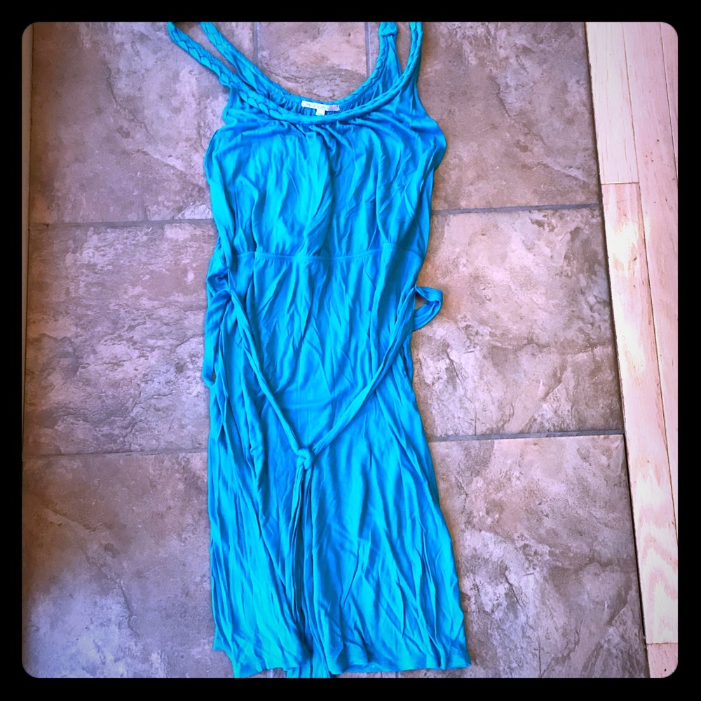 Summer dress with braided detail